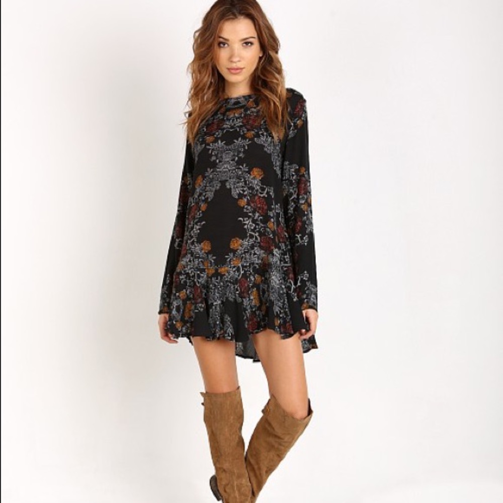 Free People Smooth Talker Floral Tunic